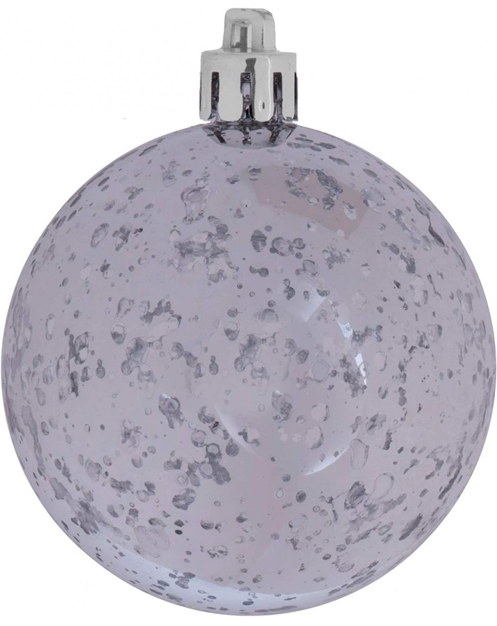 Ornaments Ball with Mercury Finish in 6 to a Bag- 100mm- Shiny Silver - Silver - CO12EOYNSSP $47.00