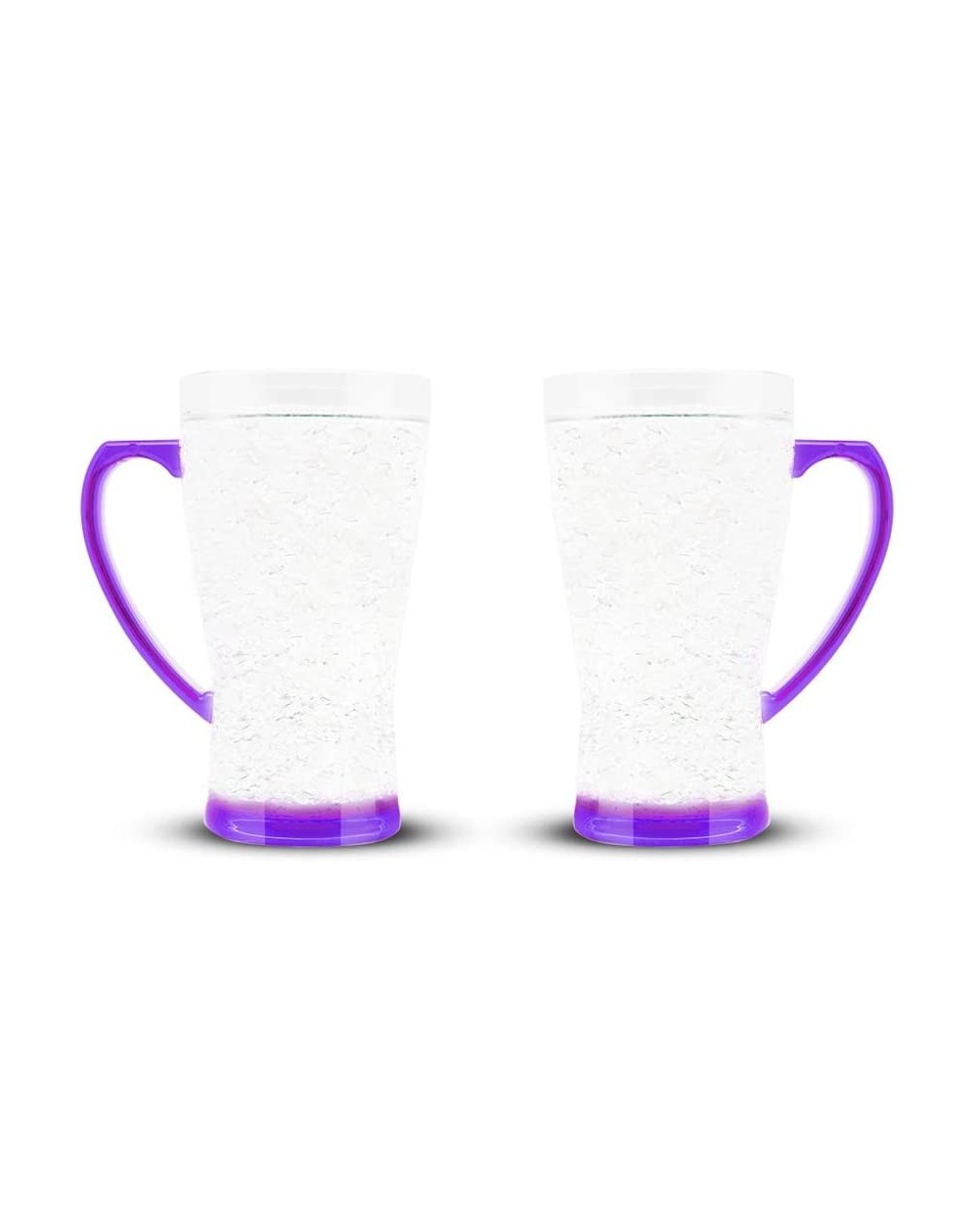 Tableware Crystal Flared Mug - Double Wall Insulation for Cold Drinks- Purple- 16 Oz- Set of 2 - Purple - CW19000RKA8 $27.39
