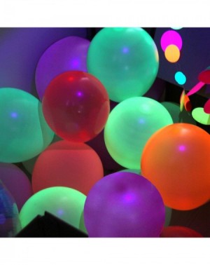 Balloons 50 Pack Neon Glow Balloons Fluorescent Party Balloons 12inch Glow UV Blacklight Reactive Neon Balloons Glow in The D...