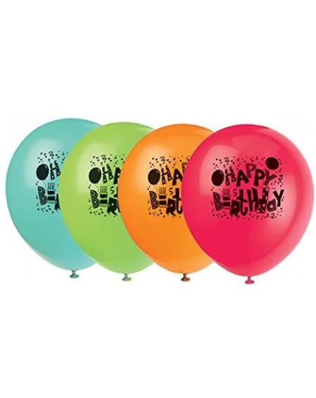 Invitations Party Decorations 12" Latex Jamboree Birthday Balloons- Assorted Color 8ct- Multicolor - CY11D2F0309 $7.66