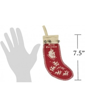 Stockings & Holders Retro Christmas Felt Stocking Ornaments Set of 3 - CW116A2COHZ $13.98