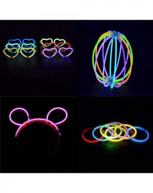 Party Favors Glow Sticks Bulk 500 Pack - 200 Glowsticks and 300 Accessories - 8" Ultra Bright Glow Sticks Party Pack Mixed Co...