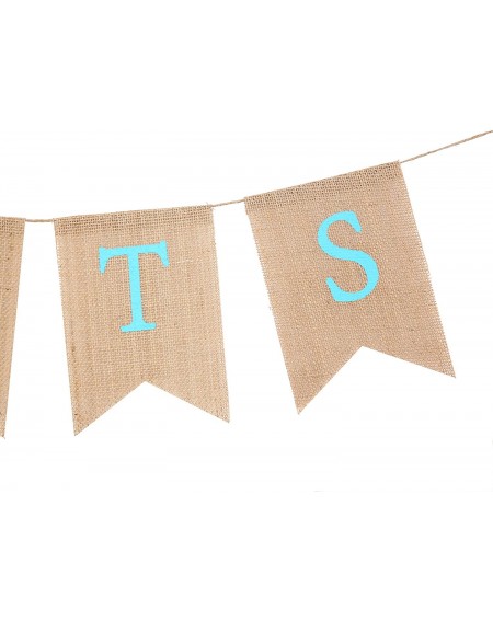 Banners & Garlands Baby Gender Reveal Party Supplies - Burlap Banner for Gender Reveal-Perfect Gender Reveal Ideas Theme- Boy...