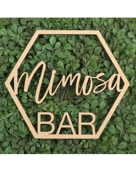 Banners & Garlands Wood Mimosa Bar Sign- Wedding Display- Party Banner- Event Decorations for Wedding Engagement Bridal Showe...