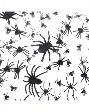 Party Favors 120 PCs Plastic Spiders- Assorted Size with 4 Pack Spider Web- Stretchy Cobwebs for Halloween Party Decorations ...