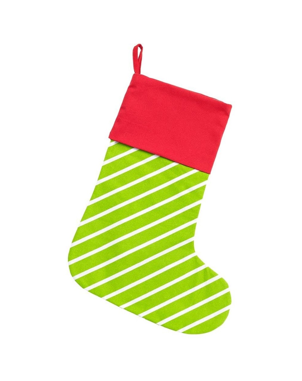 Stockings & Holders Personalized Christmas Stocking in Bright Stripe - Bright Stripe - CN187DT5Q7H $24.92