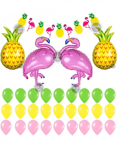Balloons Pineapple and Flamingo Party Decorations - Large- Pack of 32 - Flamingo Pineapple Banner - Flamingo and Pineapple My...
