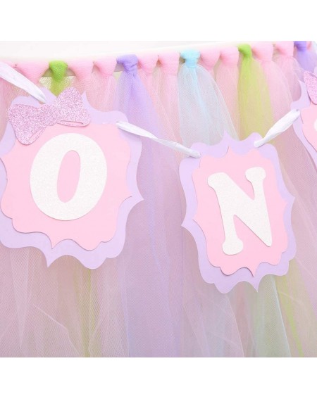 Banners & Garlands Tutu Highchair Banner for 1st Birthday - Gauze Skirt for High Chair- Used for Birthday Party Supplies- Pho...