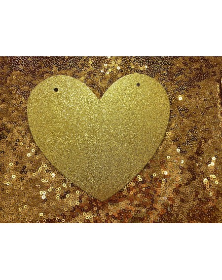 Banners Two Sweet Gold Glitter Banner-Baby 2nd Birthday Party Sign Decorations - CZ18U7EXAKY $8.10