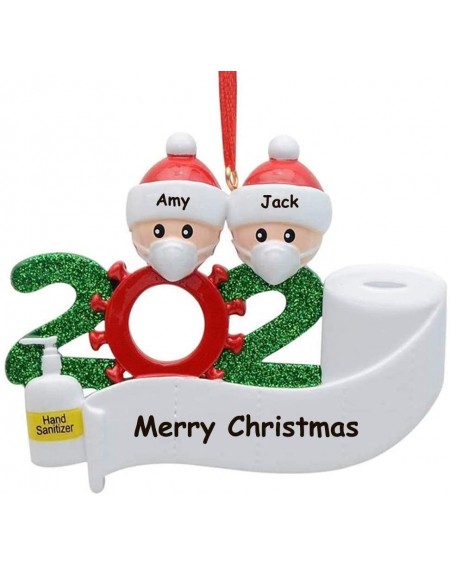 Ornaments Christmas Decor Survived Family 2020 Ornament - Indoor Decorations with Masks & Hand Sanitizer 2020 Personalised Gi...