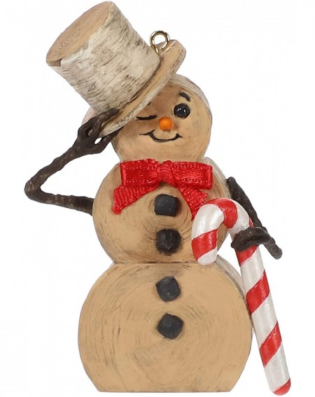 Ornaments Christmas 2019 Year Dated Snow Gentleman Snowman Ornament - C418OEGNXUI $17.77