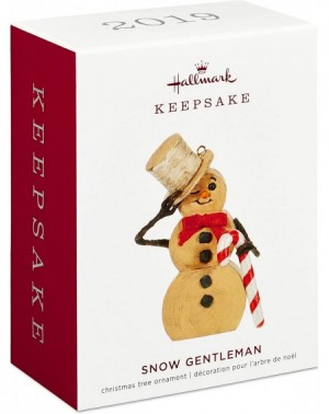 Ornaments Christmas 2019 Year Dated Snow Gentleman Snowman Ornament - C418OEGNXUI $7.85
