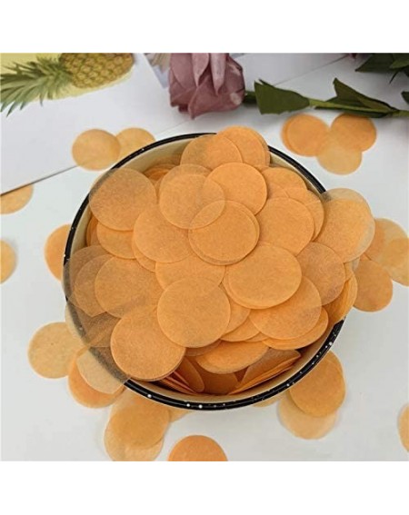 Confetti 1" Circle Confetti Round Tissue Paper Table Confetti Dots for Wedding Birthday Party Decoration (Orange) - Orange - ...