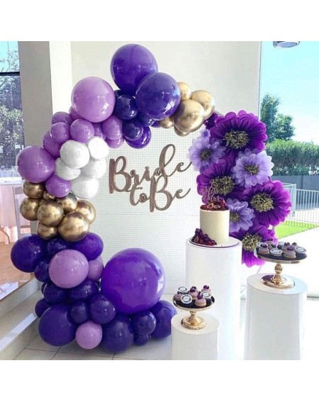 Balloons 36 Inch Big Round Balloons 10 Pack Purple Thick Giant Balloons for Photo Shoot Wedding Baby Shower Birthday Party De...