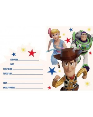 Invitations Disney Toy Story 4 Party Invitations - 8 Pcs - CV18SXLX88D $7.41