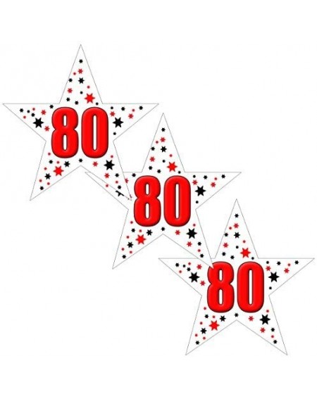 Favors 80TH Birthday Star Sticker (24 Pieces) - CI18DRU2WW9 $10.84
