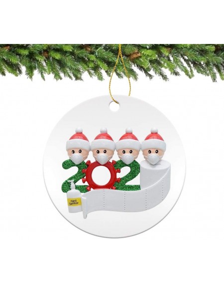 Ornaments 2020 Quarantine Ornaments Christmas Tree Decoration Lighted Pendant Christmas Ornament Home Decor Gift(D) - D - CX1...