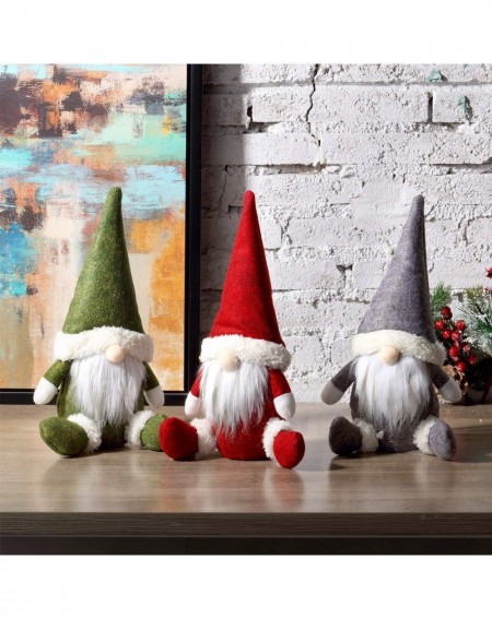 Ornaments 3 Pieces Christmas Gnome Mini Plush Handmade Santa Cloth Doll Snowman Xmas Figurines Toy Birthday Present for Home ...
