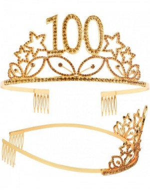 Party Packs 100th Birthday Gifts for Women- 100th Birthday Tiara and Sash- Happy 100th Birthday Party Supplies- 100 Fabulous ...