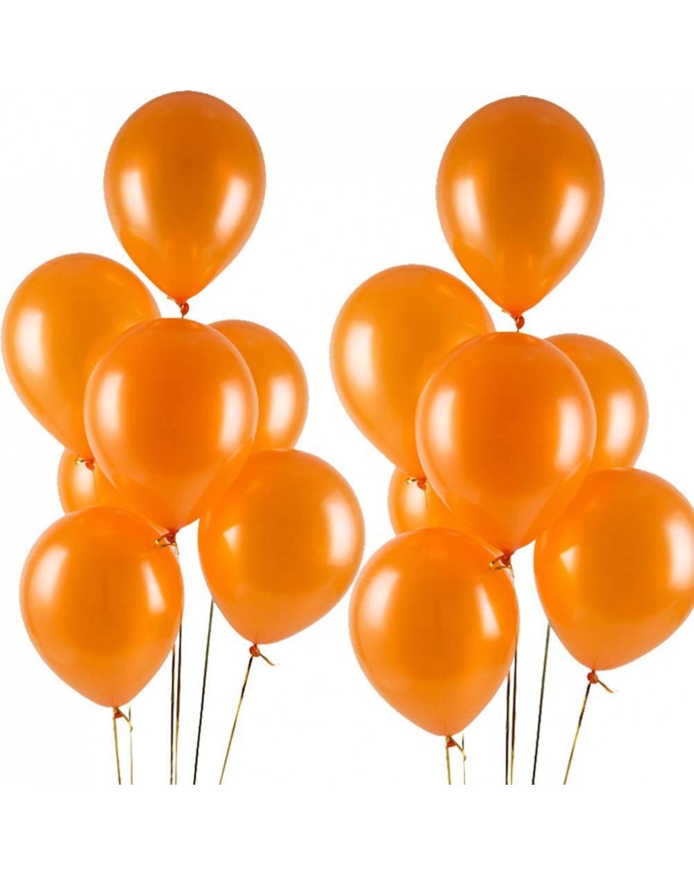 Balloons Orange Latex Balloon-Premium Pearl Party Balloon-12 inch-3.2g (Orange-100 Pack) - Orange - C412MALZ3RF $22.50