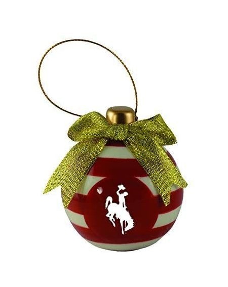 Ornaments Ceramic Christmas Ball Ornament - Wyoming Cowboys - CM12N8SHT2Y $30.45
