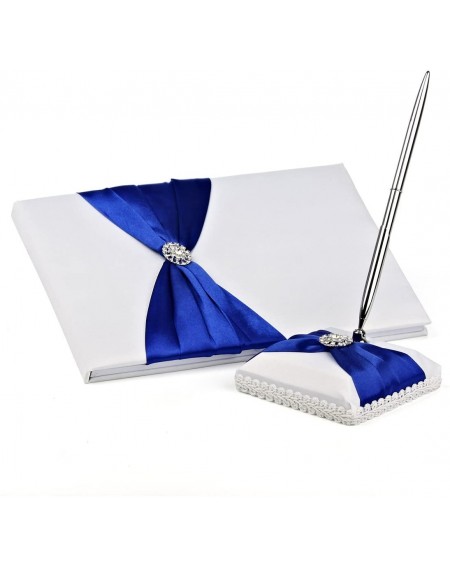 Guestbooks Wedding Elegant Guest Book and Pen Set- Royal Blue - Royal Blue - C5126TPUTP7 $75.62