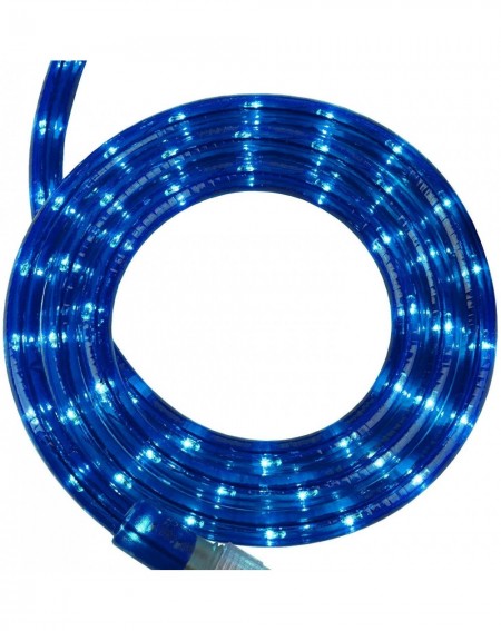 Indoor String Lights 18' Incandescent Blue Rope Light Kit - Light Rope Outdoor- Christmas Light Rope Light Color - Includes R...