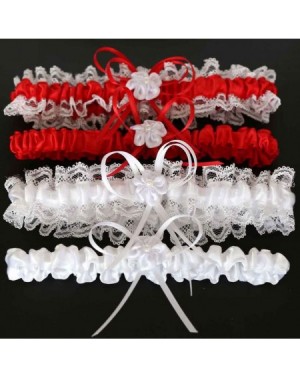Adult Novelty 2Pcs/Set Lace Wedding Garter- Sexy Bridal Leg Belt Thigh Ring with Bowknot-Cosplay Decor for Women - Royal Blue...