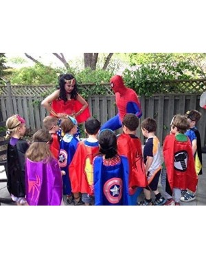 Party Packs Superhero Party Supplies Capes with Masks Cosplay Costumes for Boy Birthday Superhero Themed Party Decoration Kit...