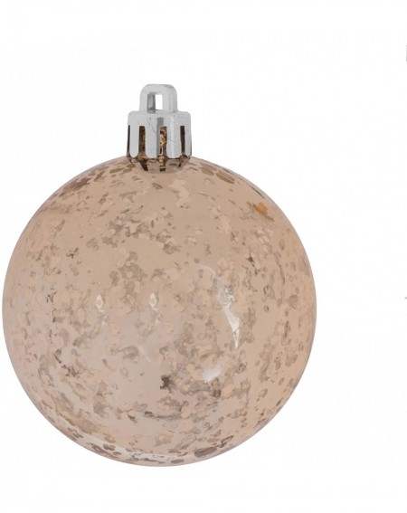 Ornaments Ball with Mercury Finish in 6 to a Bag- 100mm- Shiny Gold - Gold - CJ12EOYNSNZ $45.05