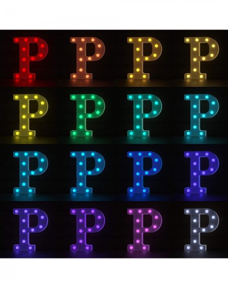 Indoor String Lights Letter Lights USB Powered Light up Letters with Remote- 16 Color Changing Marquee Letter Lights Multicol...