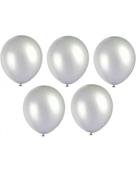 Balloons 5 inch Silver Balloons Quality Latex Balloons Helium Balloons Party Decorations Supplies Pack of 120 - Silver - CN19...
