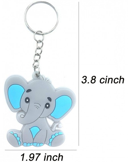 Favors 20 Pcs Blue Baby Elephant Keychains for Elephant Theme Party Favors Pendant- Baby Shower Return Gifts for Guests Boy- ...