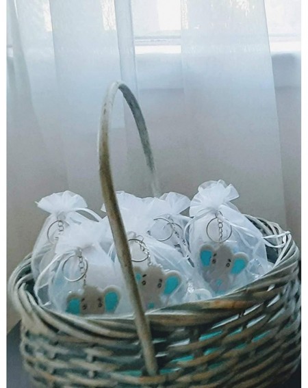 Favors 20 Pcs Blue Baby Elephant Keychains for Elephant Theme Party Favors Pendant- Baby Shower Return Gifts for Guests Boy- ...