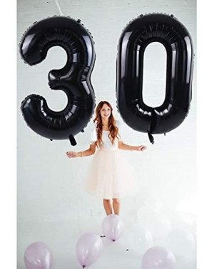 Balloons 40 Inch Black Large Numbers Balloon Birthday Party Decorations- Foil Mylar Big Number Balloon Digital 60 for 60th Bi...