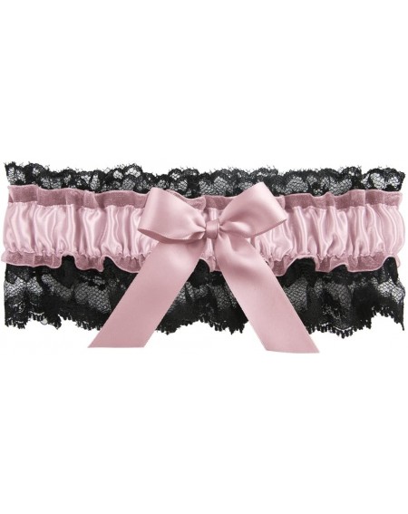 Adult Novelty Britney Garter- Black/Light Pink - Black/Light Pink - CY125Q7JUZ9 $12.82