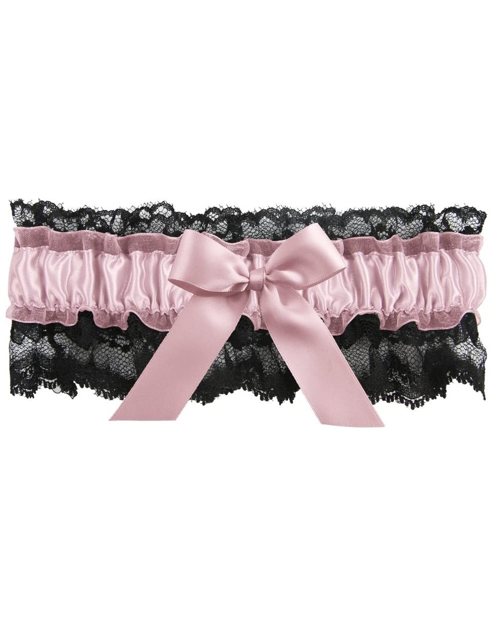 Adult Novelty Britney Garter- Black/Light Pink - Black/Light Pink - CY125Q7JUZ9 $12.82