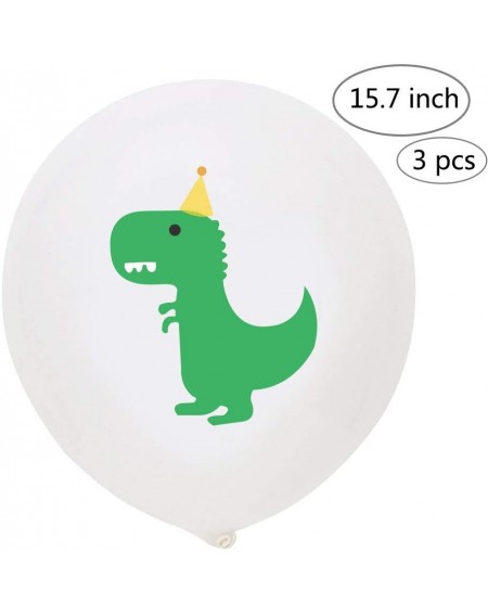 Balloons Dinosaur Confetti Latex Balloons and 8th Number Foil Balloons Kit 12 Inch Light Green White Marble with Ribbons Late...