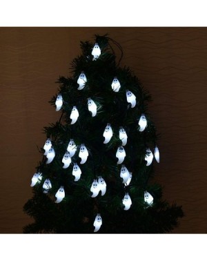 Outdoor String Lights Halloween Ghost String Lights with 20 LED Battery Operated Ghost Wall Decor for Halloween Party Indoor ...