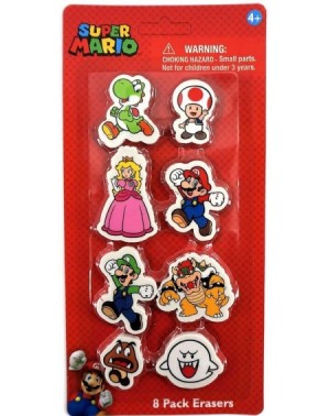 Party Favors Birthday Party Favors Pack For 16 - Includes Mario And Friends Sticker Sheets- Sticker Rolls- Mario Kart Pencils...