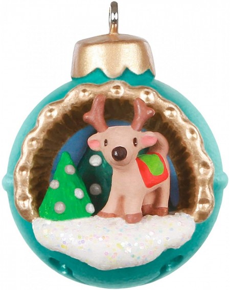 Ornaments Christmas Ornament 2020- Mini A World Within Reindeer in Jingle Bell- 1.3 - Mini Reindeer - CP195DNIG8G $17.83