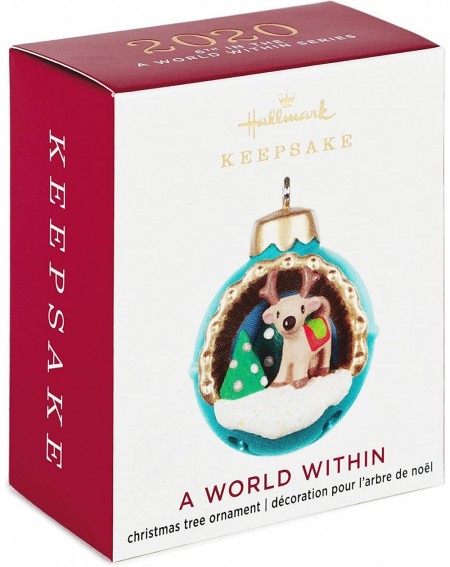 Ornaments Christmas Ornament 2020- Mini A World Within Reindeer in Jingle Bell- 1.3 - Mini Reindeer - CP195DNIG8G $7.04