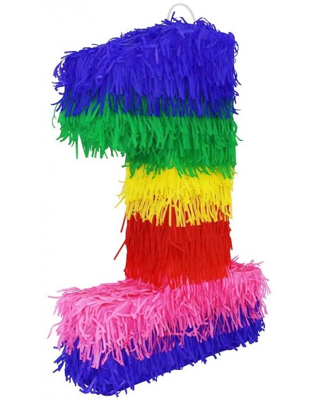 Favors 3D Number Pinata Vibrant Multi Colored Paper Handmade Small Piñata Great for Any Birthday or Anniversary Party- Décor-...