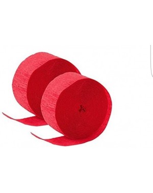 Streamers 4 Rolls Red Crepe Paper Streamers 290 ft Total-Made in USA - CB11CPW8IZ7 $16.21