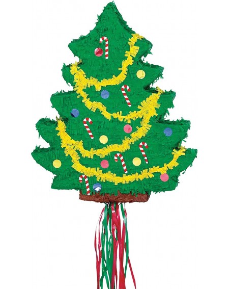Party Games & Activities Party America Christmas Tree Flat 21 1/2in x 18in Pull String Pinata - CT113AH7Q7L $19.87
