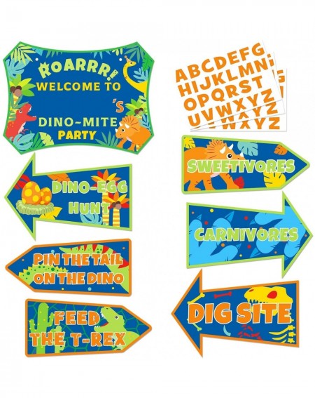 Party Favors Dinosaur Birthday Party Decoration Signs-Dino Birthday T-Rex Roar Party Favor Supplies-Large Size 15" Dinosaur T...