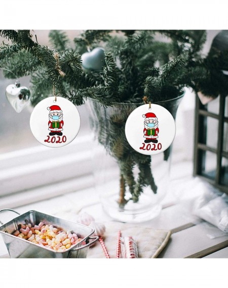 Ornaments 2020 Christmas Holiday Decorations Hanging Christmas Santa Pendant Personalized Family of Ornament (25PCS-Multicolo...