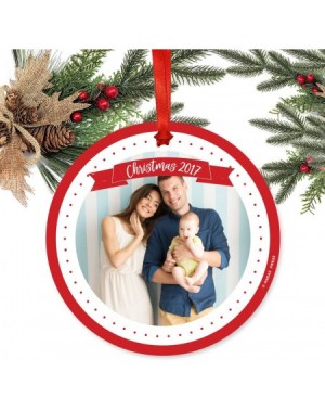 Ornaments Photo Personalized Metal Christmas Ornament- Baby- Christmas 2020- Red Banner- 1-Pack- Includes Ribbon and Gift Bag...