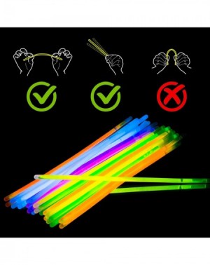 Party Favors 200 8" Glow Sticks + 200 Connectors Included - Multicolor Party Pack Glow In The Dark Party - CV19398D4W9 $18.17