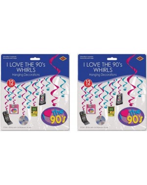 Streamers 53489 I Love The 90's Whirls- 24 Piece- 15"-28"- Multicolored - C718QETZMHT $10.10